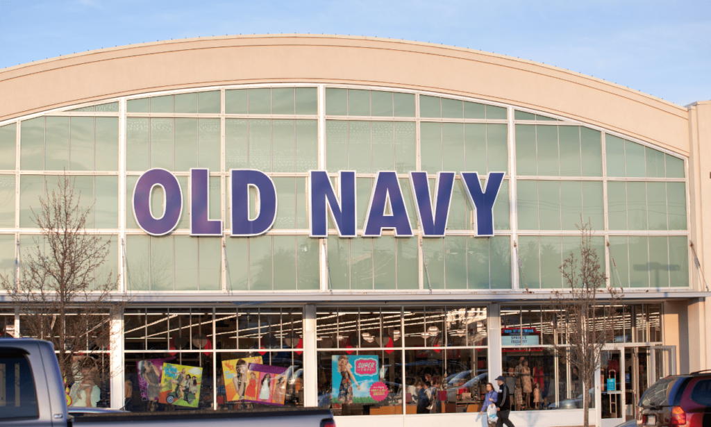 Exterior view of an Old Navy store.