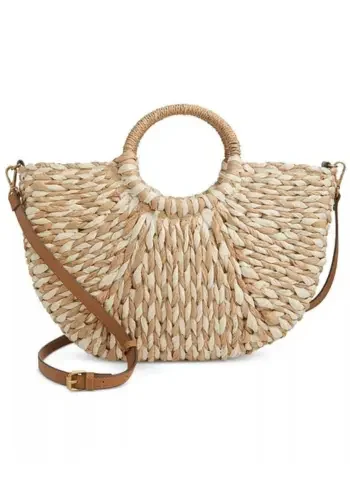 Straw Tote Crossbody