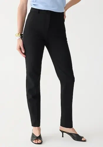 womens black pants-Cameron slim cropped pant in four-season stretch