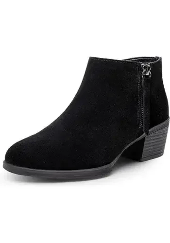 Suede Leather Ankle Boots