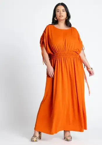 Dolman Sleeve Maxi Dress