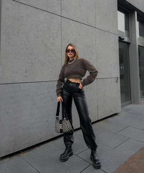 black pants outfitSporty Chic