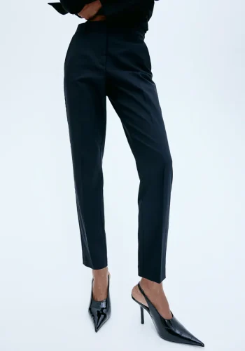 womens black pants-H&M Slim Fit Pants