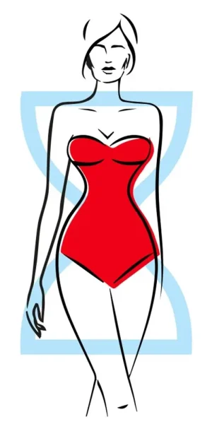 Hourglass body shape