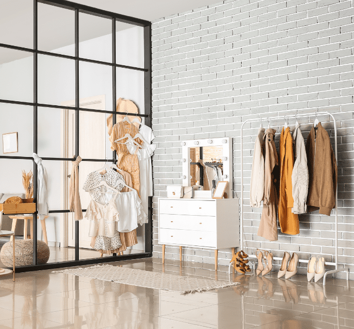 Modern Minimalist Wardrobe Interior Design in an Elegant Image